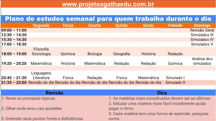 Como criar um plano de estudos? 